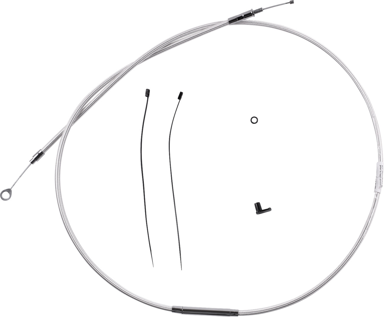 Magnum shielding Redesigned Braided Sterling Chromite II® Clutch Cable - 70-11/16" Harley Davidson