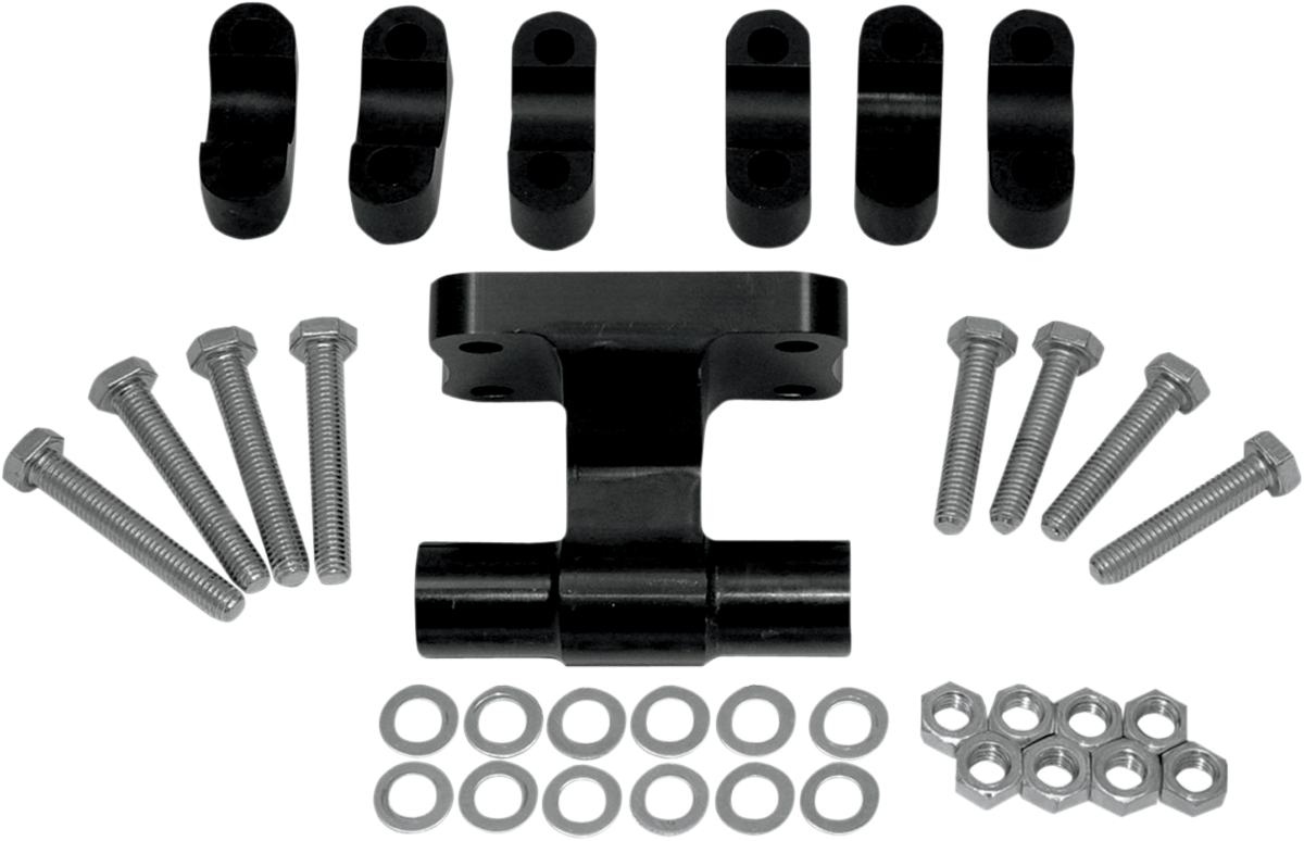 Powermadd Universal Pivoting Handlebar Riser System - 3" Yamaha/Polaris