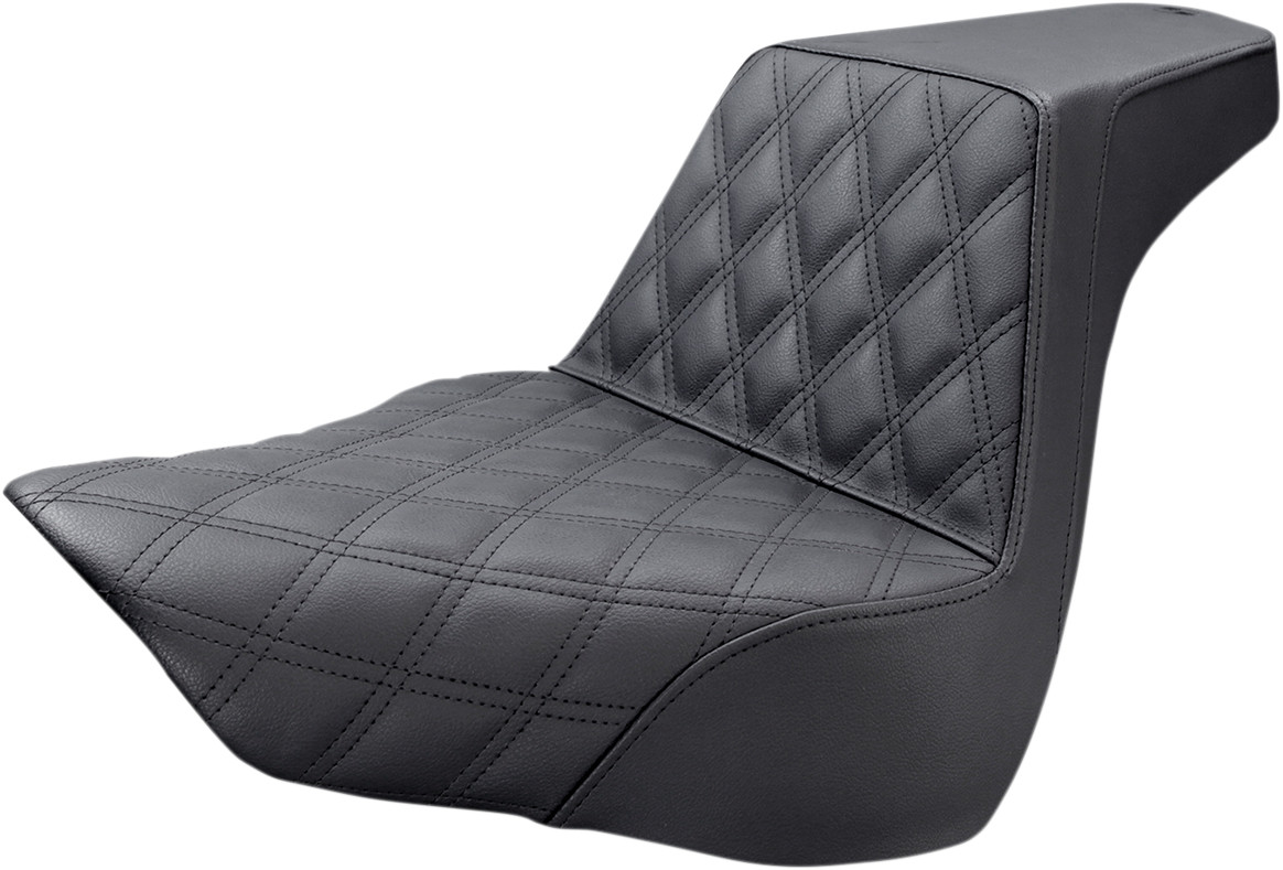 SADDLEMEN Step-Up Seat — Front Lattice Stitch