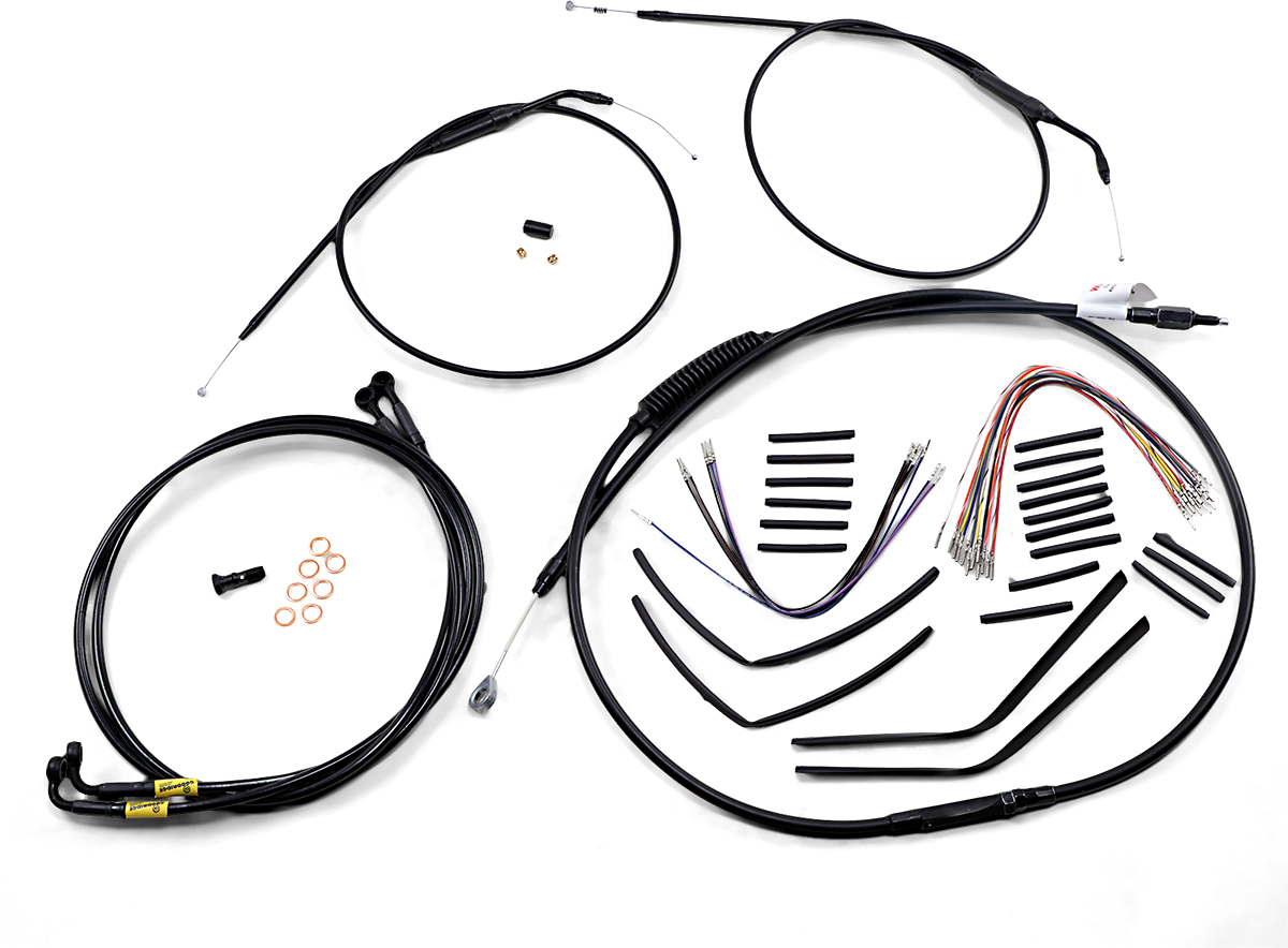 Burly Handlebar Cable Installation Kit For Harley Dyna 1999-2005