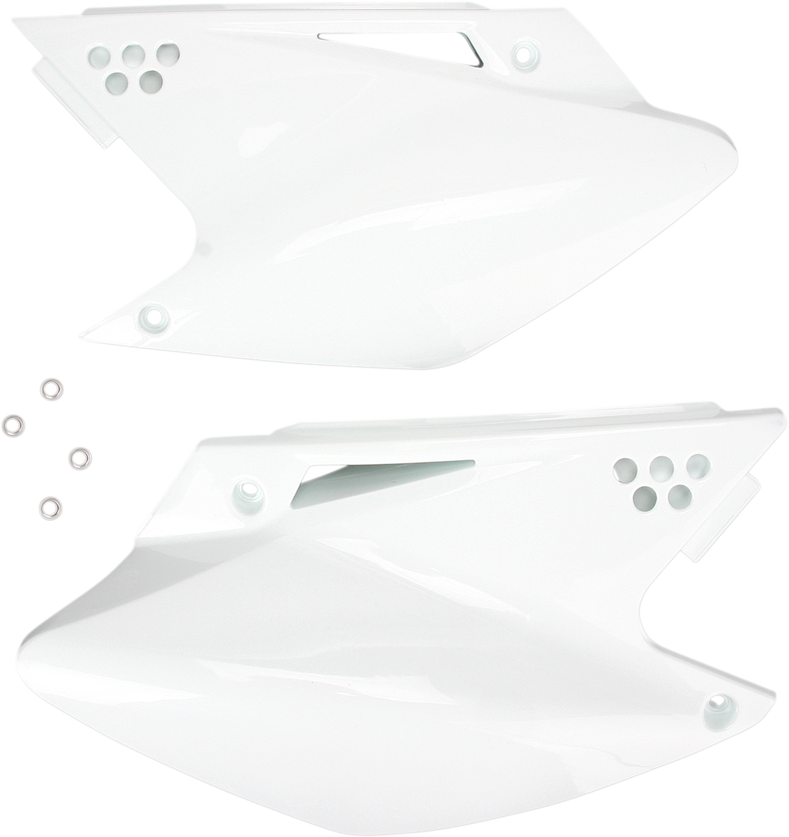 Acerbis Side Panels - White 2006-2008 Kawasaki KX250F