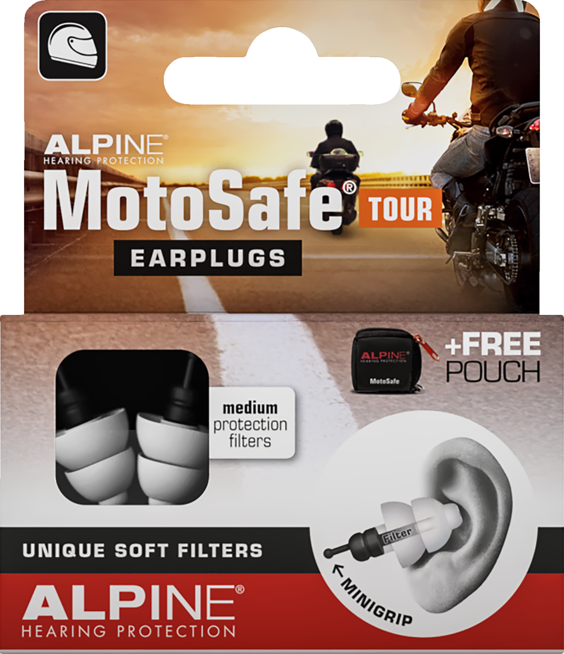 Alpine Hearing Protection Motosafe Tour Earplugs