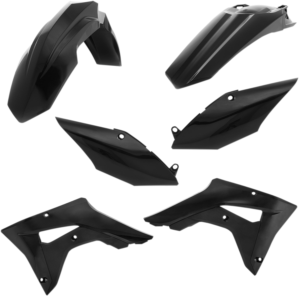 Acerbis Standard Body Kit - Black - CRF 250/450 RX '17-'21 2017-2020 Honda CRF450RX / 2019-2021 Honda CRF250RX