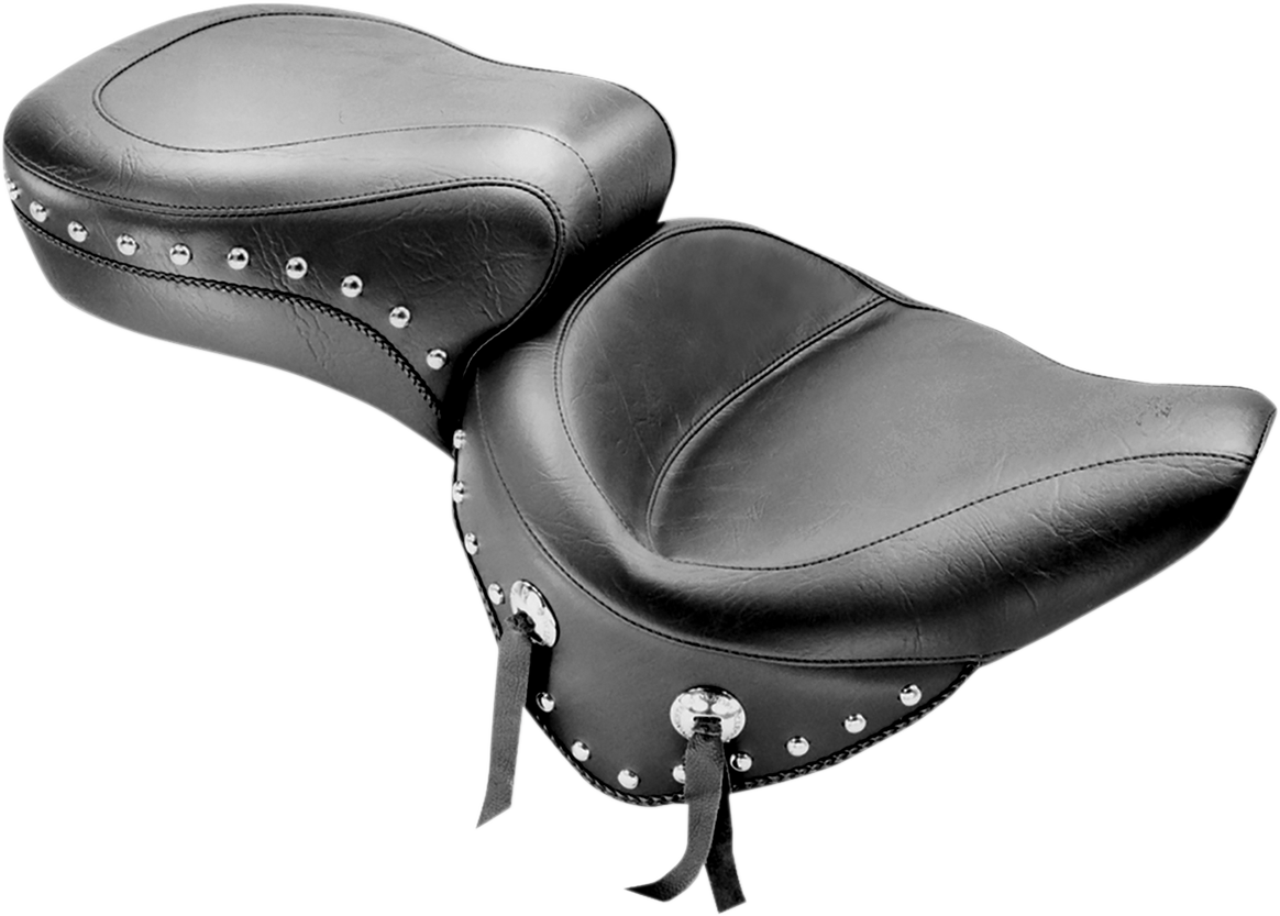Mustang Wide Touring Smooth Seat For Harley Softail w/ 150mm Rear Tire 2000-2007