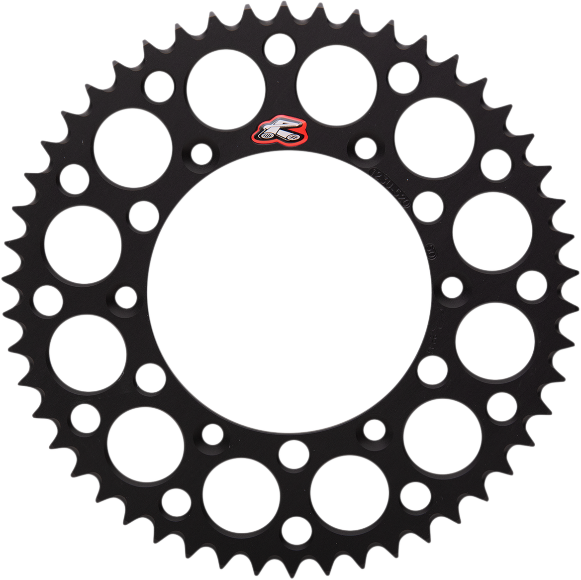 Renthal Rear Sprocket - Aluminum - 50 Tooth - Black - Suzuki 50T