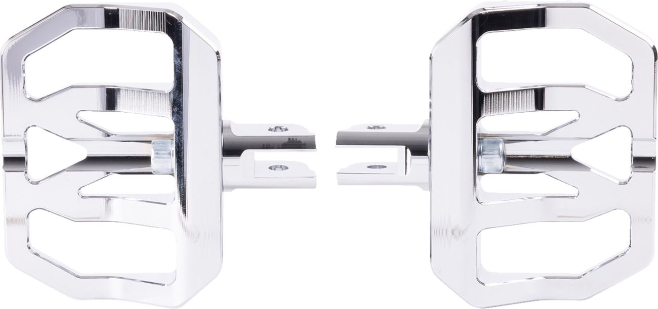 Thrashin supply co. Mini Aggressor Floorboards - Chrome - Front Harley Davidson