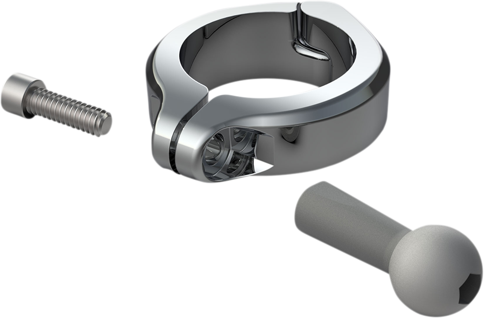 Ciro Aluminum Clamp Kit - Ball Mount - 1-1/2" Handlebars - Chrome