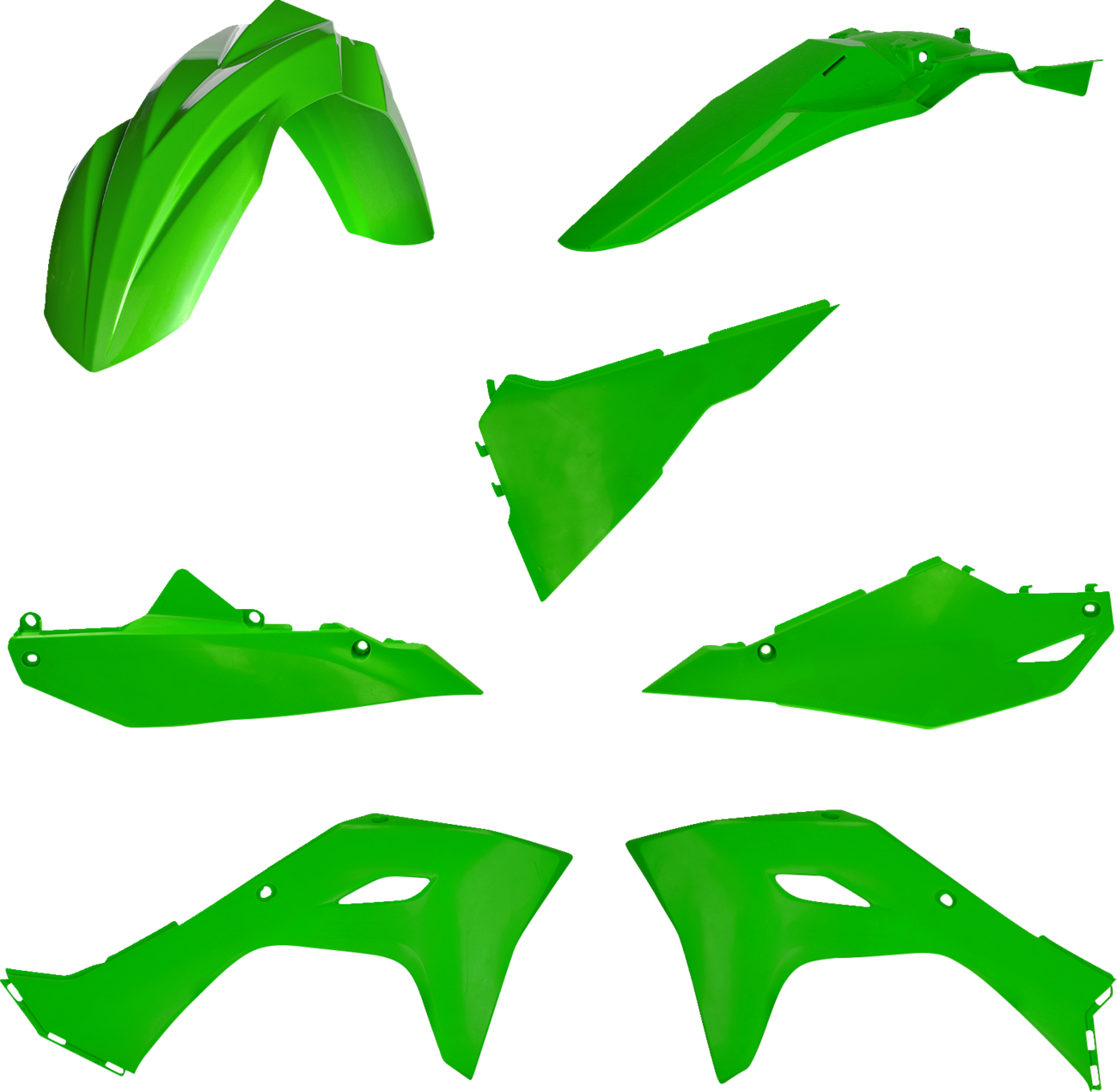 ACERBIS (2983560006) Replacement Plastic Kit | Full Replacement Body Kit - OEM '24 Green