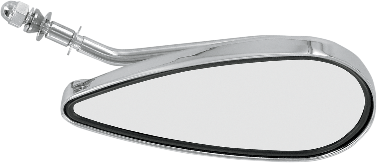Drag specialties Mirror - Side View - Teardrop - Chrome - Left - Each