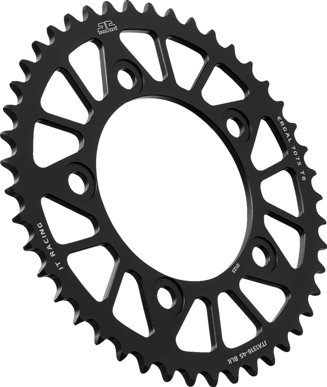 Jt sprockets Rear Sprocket - Aluminum - 45 Tooth - Black - Honda 45T