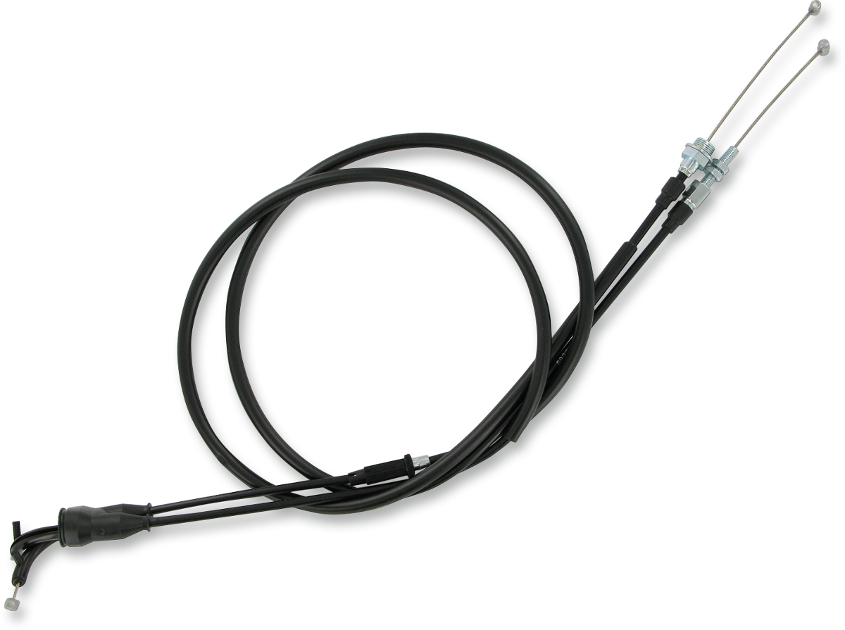 Parts unlimited Black Vinyl Throttle Cable - Yamaha