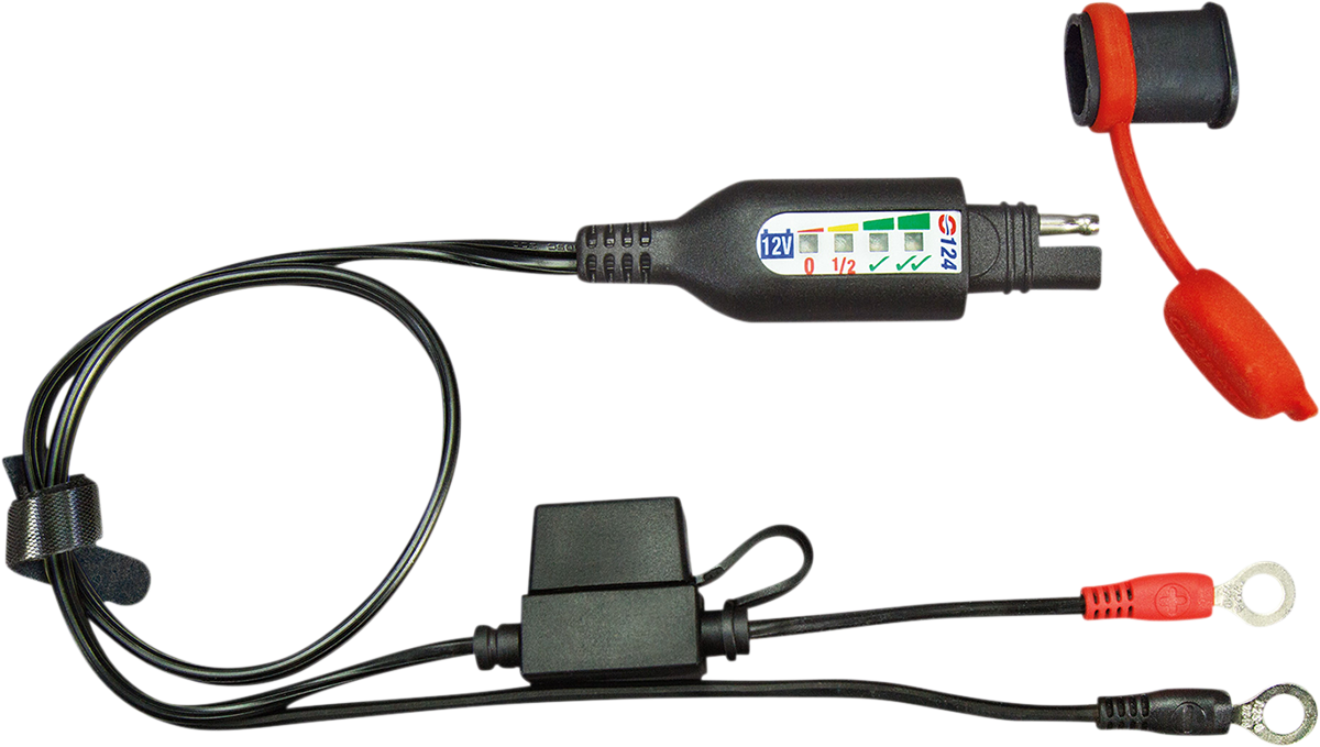 Tecmate Optimate™ Permanent Power Lead with Battery/Charge Status
