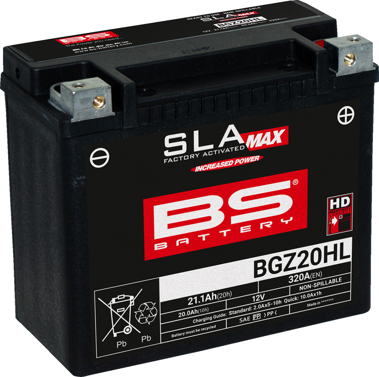 SLA MAX Factory- Activated AGM Maintenance-Free Battery
