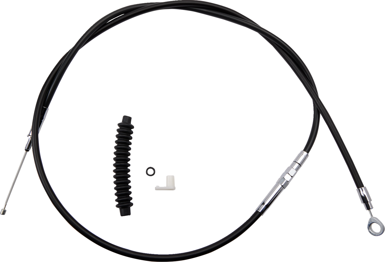 Drag specialties High-Efficiency Black Vinyl Clutch Cable - 70-11/16" Harley Davidson