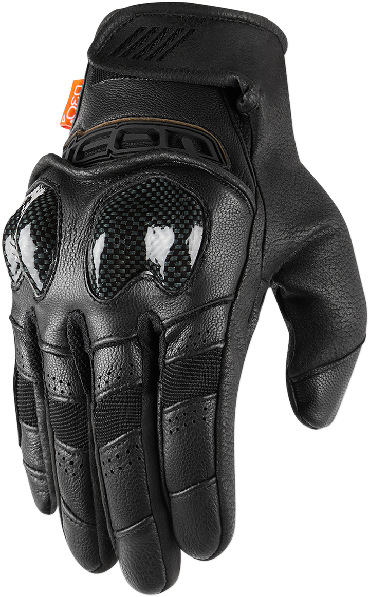Icon Contra Pair Leather Textile Motorcycle Riding Street Racing Gloves