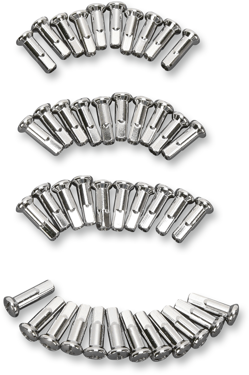 Drag specialties Spoke Nipples - Chrome - Extra Long
