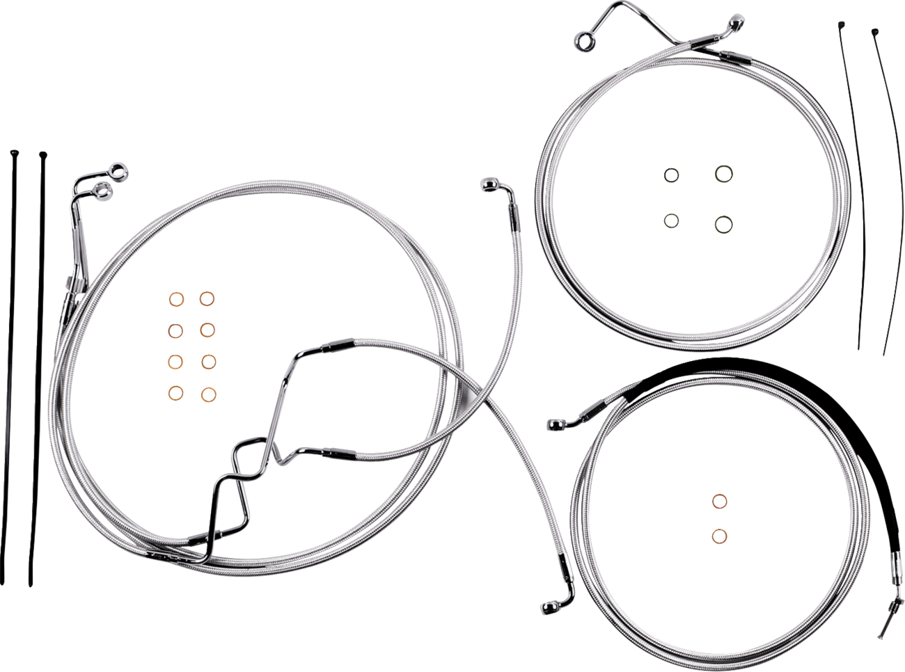 Magnum shielding Sterling Chromite II® Designer Handlebar Installation Kit - 10" - '17-'20 FLTR Harley Davidson