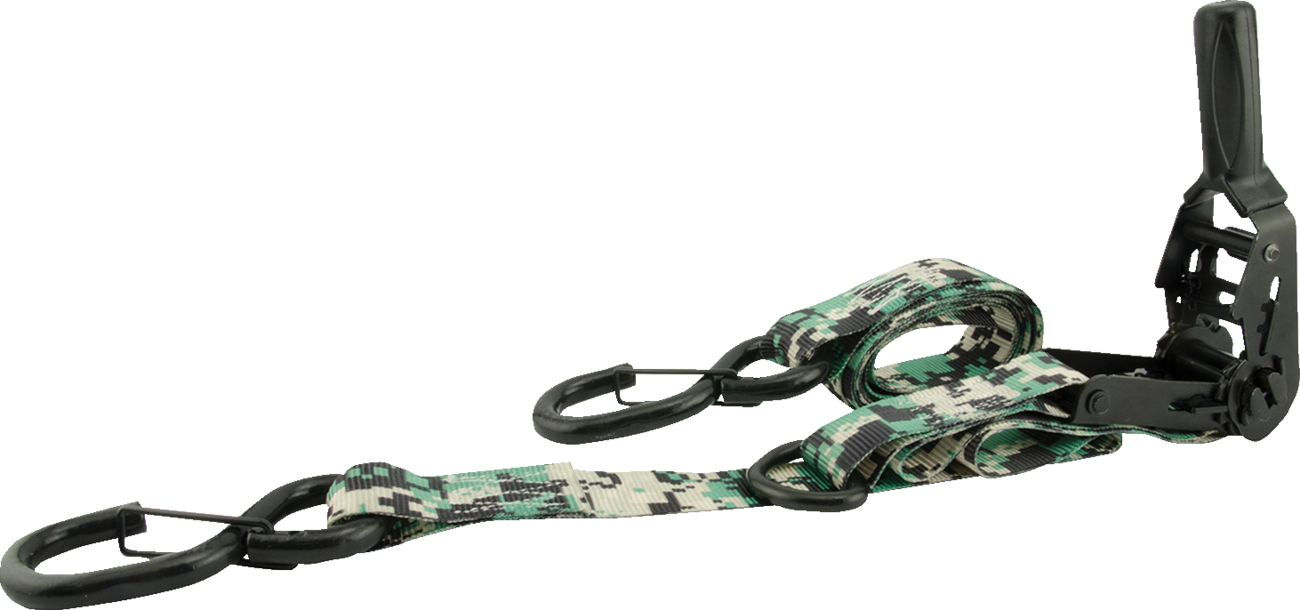 1-1/4" X 8' Camouflage Ratchet Tie-Down Straps