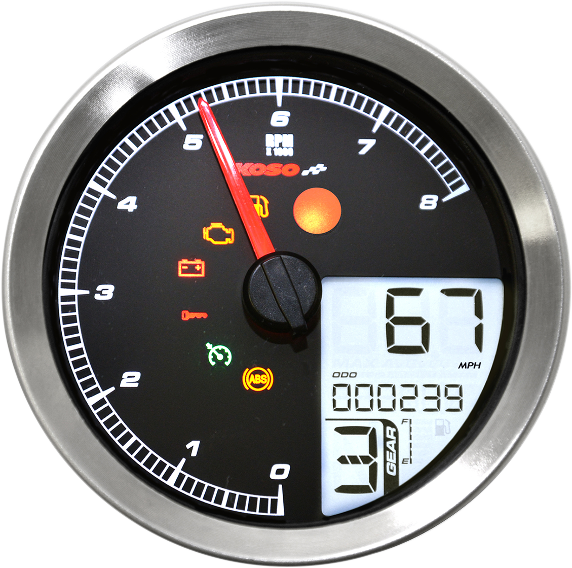 Koso HD-04 Multi-Function Speedometer For Harley Dyna / Sportster 2011-2022