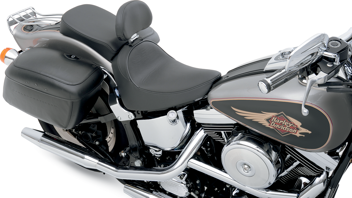 Drag specialties seats Solo Seat - Smooth - Driver Backrest - FXST/FLST '84-'99 Harley Davidson
