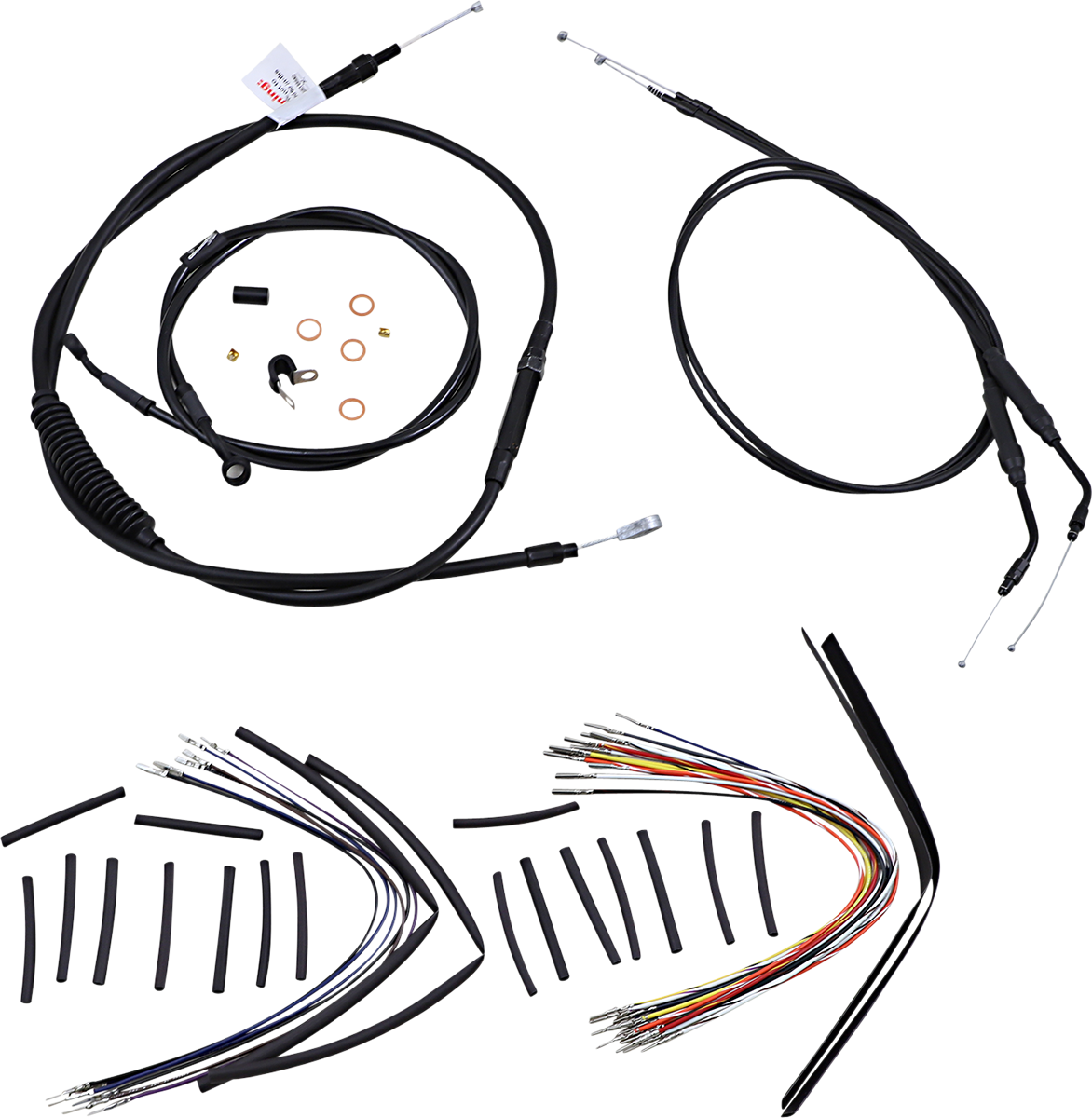 Burly Handlebar Cable Installation Kit For Harley w/ ABS