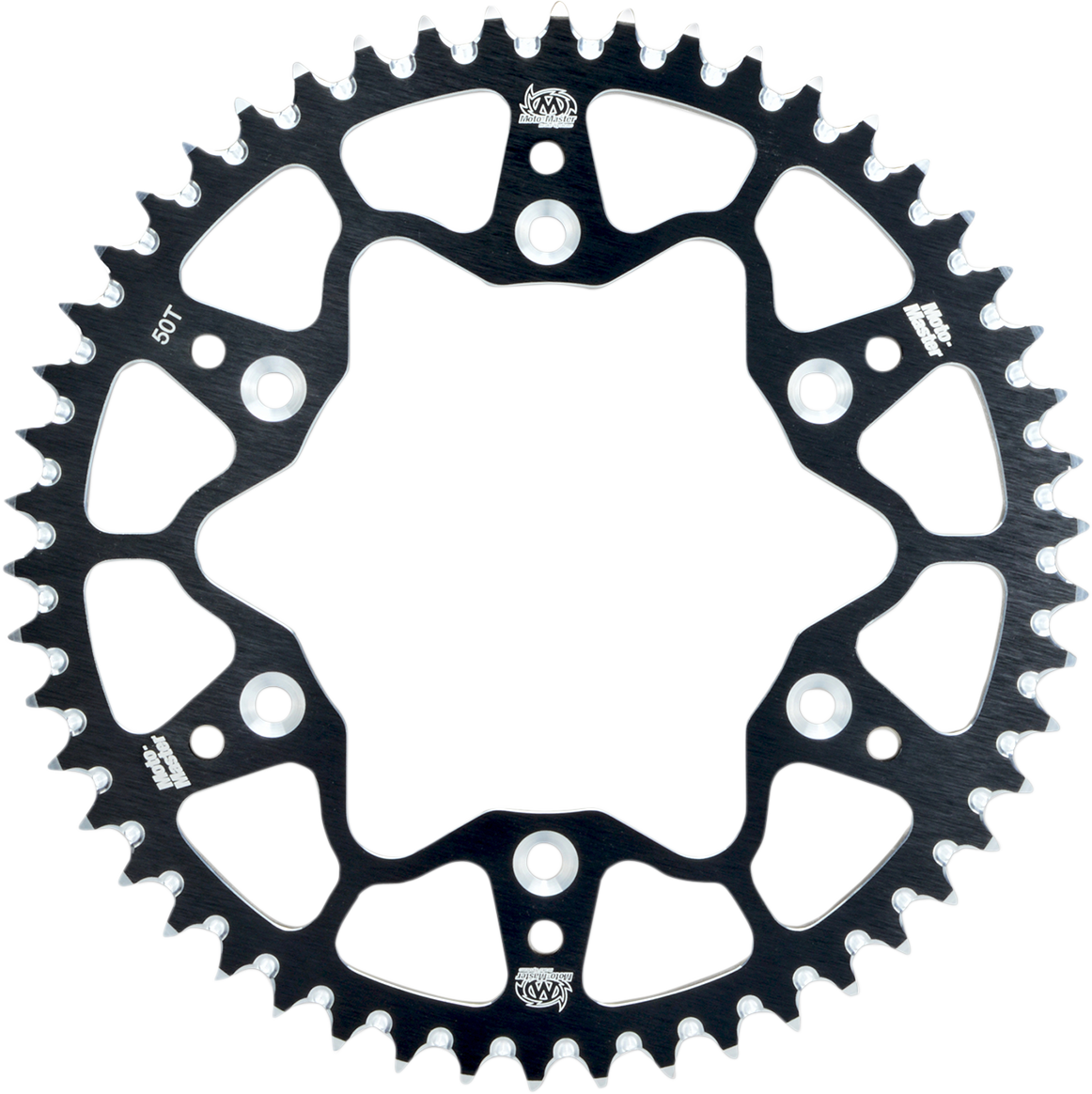 Moto-master 7075 Aluminum Rear Sprocket - 50 Tooth - Black Gas Gas/Husqvarna/KTM/Husaberg/Triumph 50T