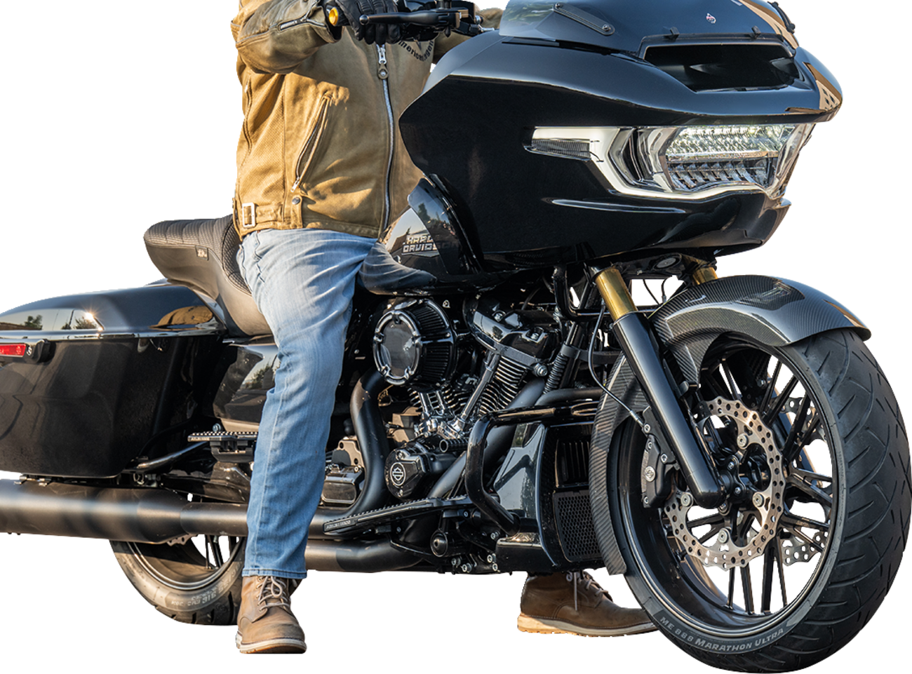 Arlen Ness Carbon Fiber Fat Wrapper Front Fender For Harley Touring 2024