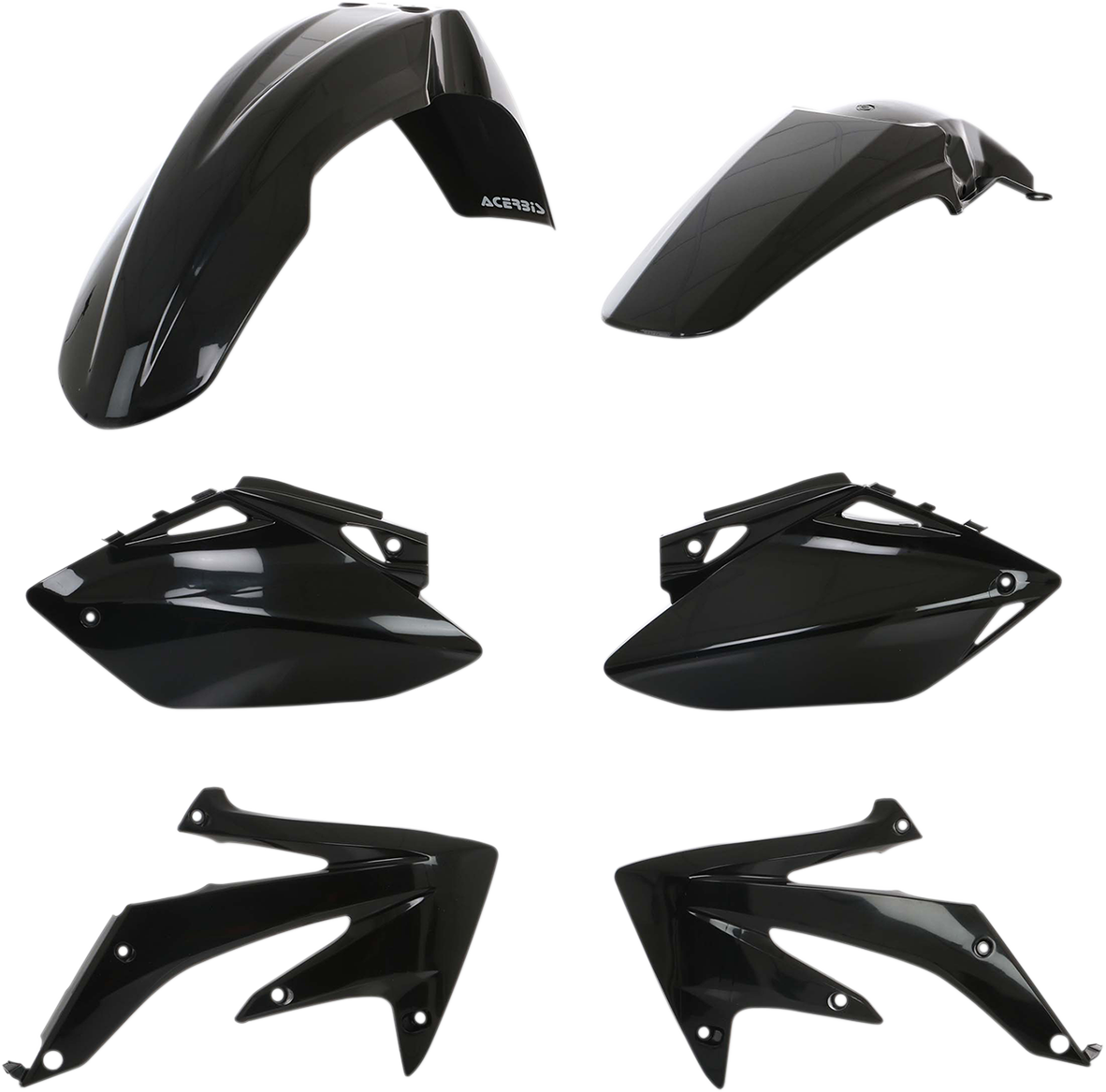 Acerbis Standard Body Kit - Black - CRF450R '07-'08 2007-2008 Honda CRF450R