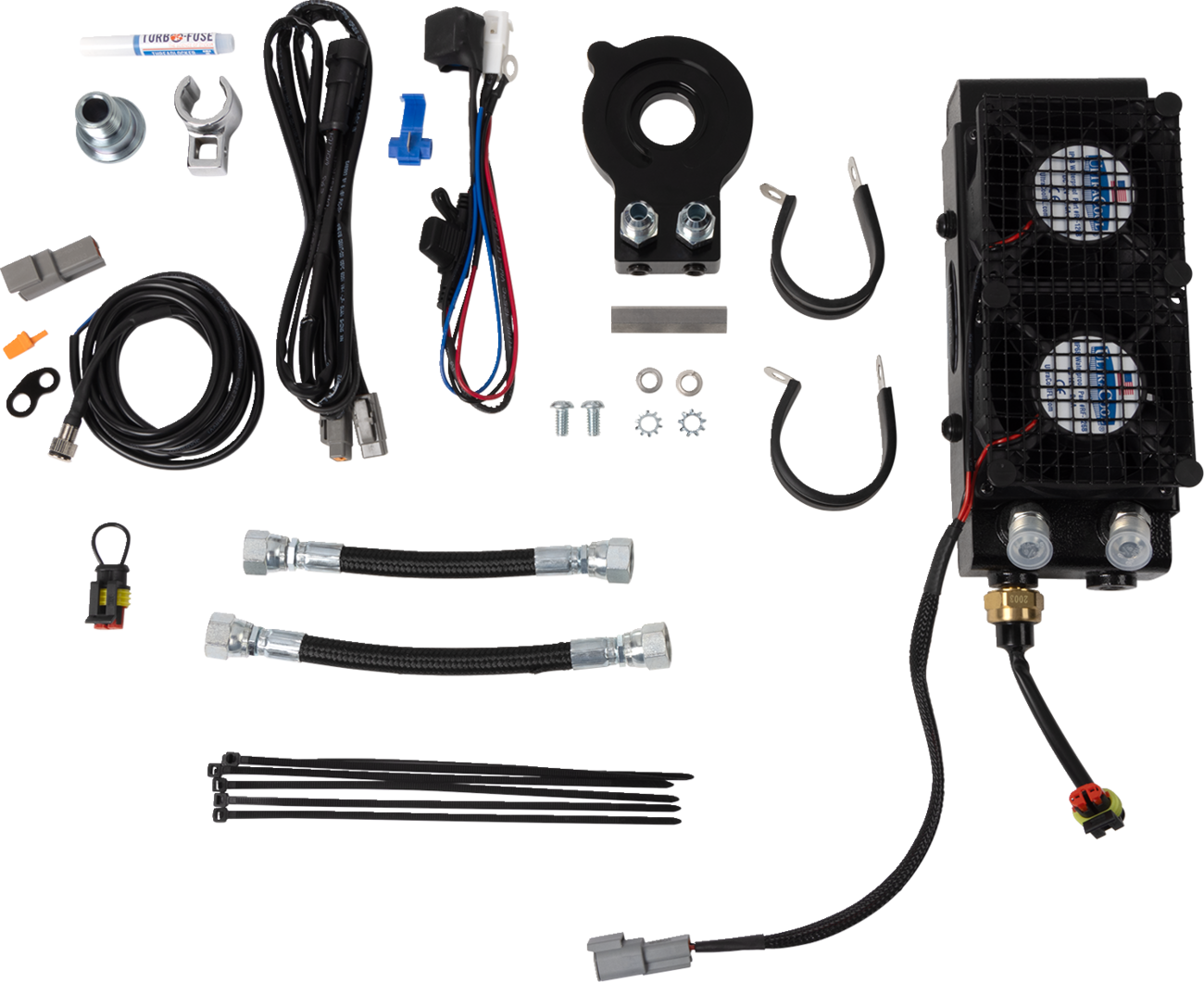 3.0 Side Mount Oil Cooler with Fan Kit for Sportster