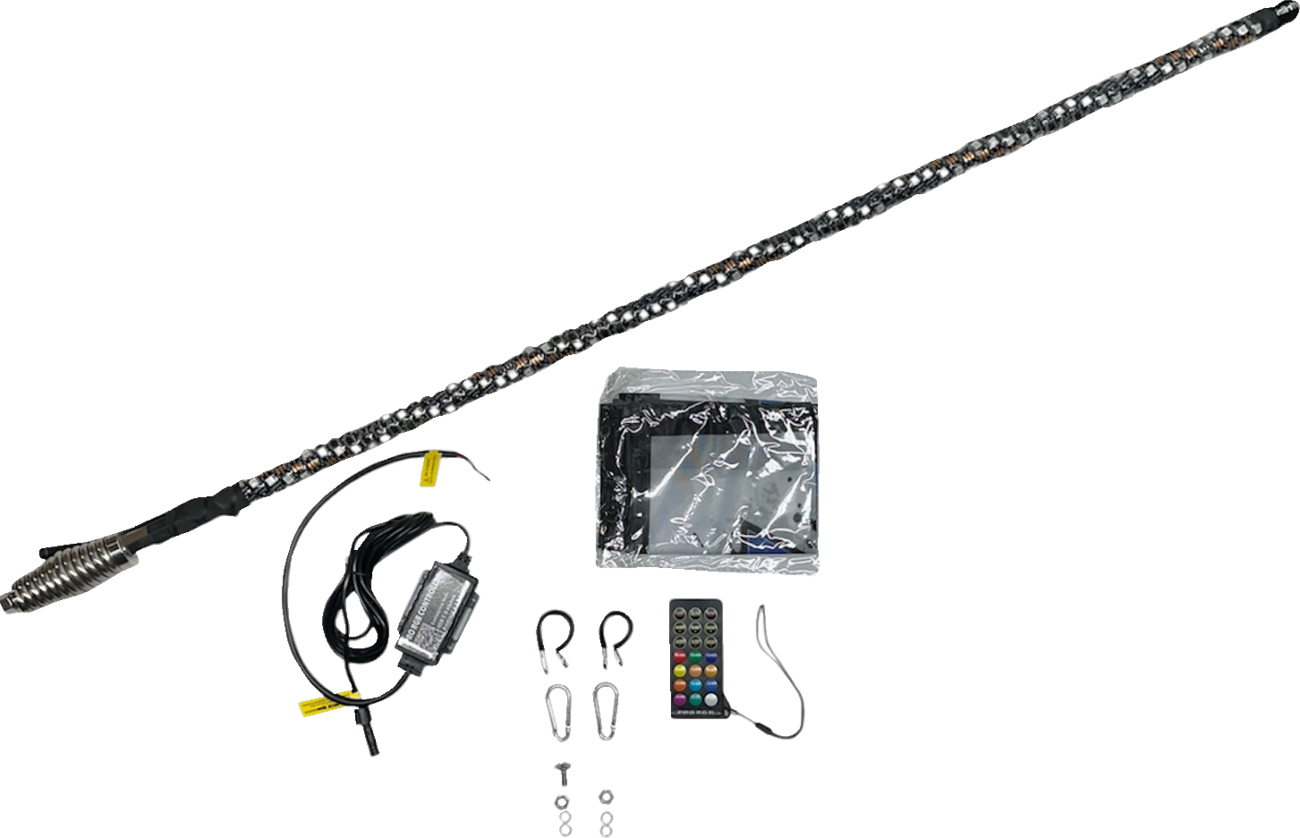 Whipitlightrods 3' Whip Light Rod - Bluetooth® - RGB