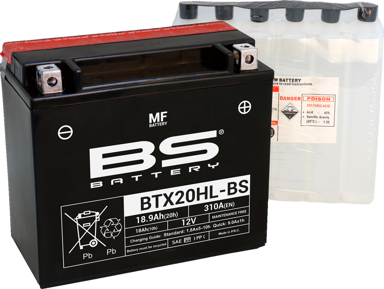 Bs battery Battery - BTX20HL-BS (YTX) Buell/Victory/Polaris/Harley Davidson/Indian/Can-Am/Yamaha/CFMOTO
