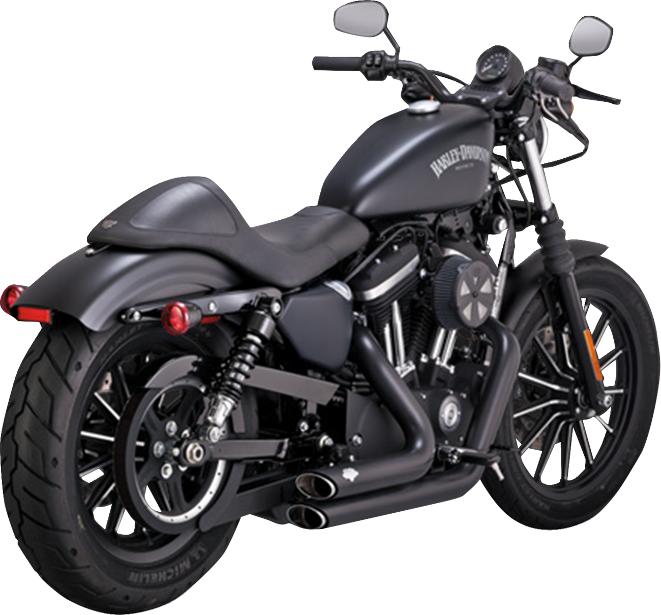 Vance & Hines PCX Shortshots Staggered Exhaust For Harley