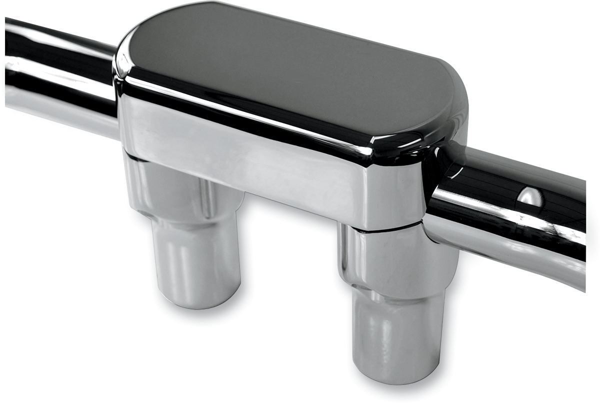 La choppers Hefty Handlebar Riser & Top Clamp Kit - 3" - Chrome