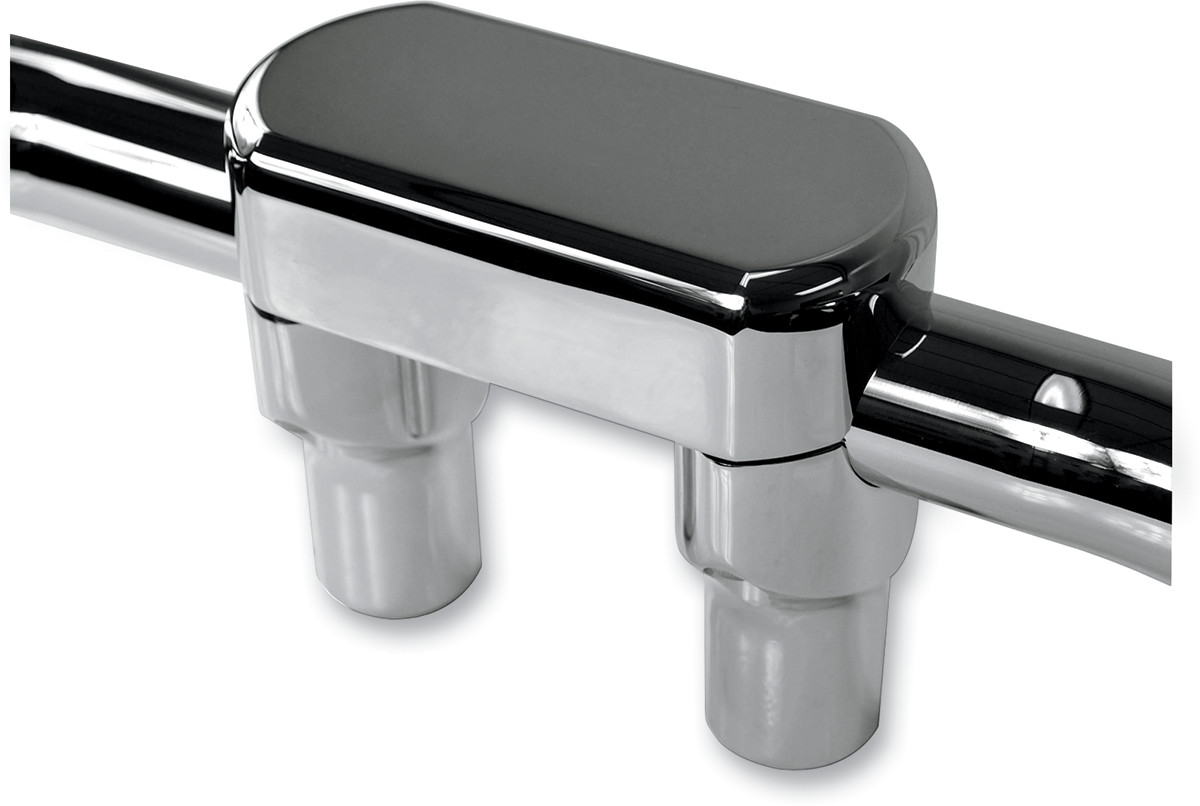 La choppers Hefty Handlebar Riser & Top Clamp Kit - 3" - Chrome
