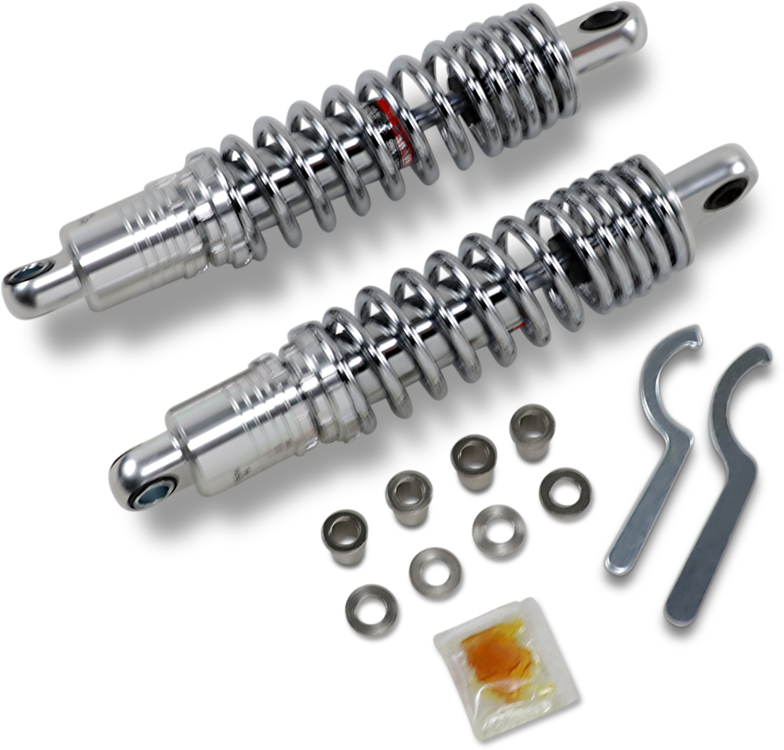 Drag specialties shocks Premium Ride-Height Adjustable Shocks - Chrome - Heavy Duty - 12.5" Harley Davidson
