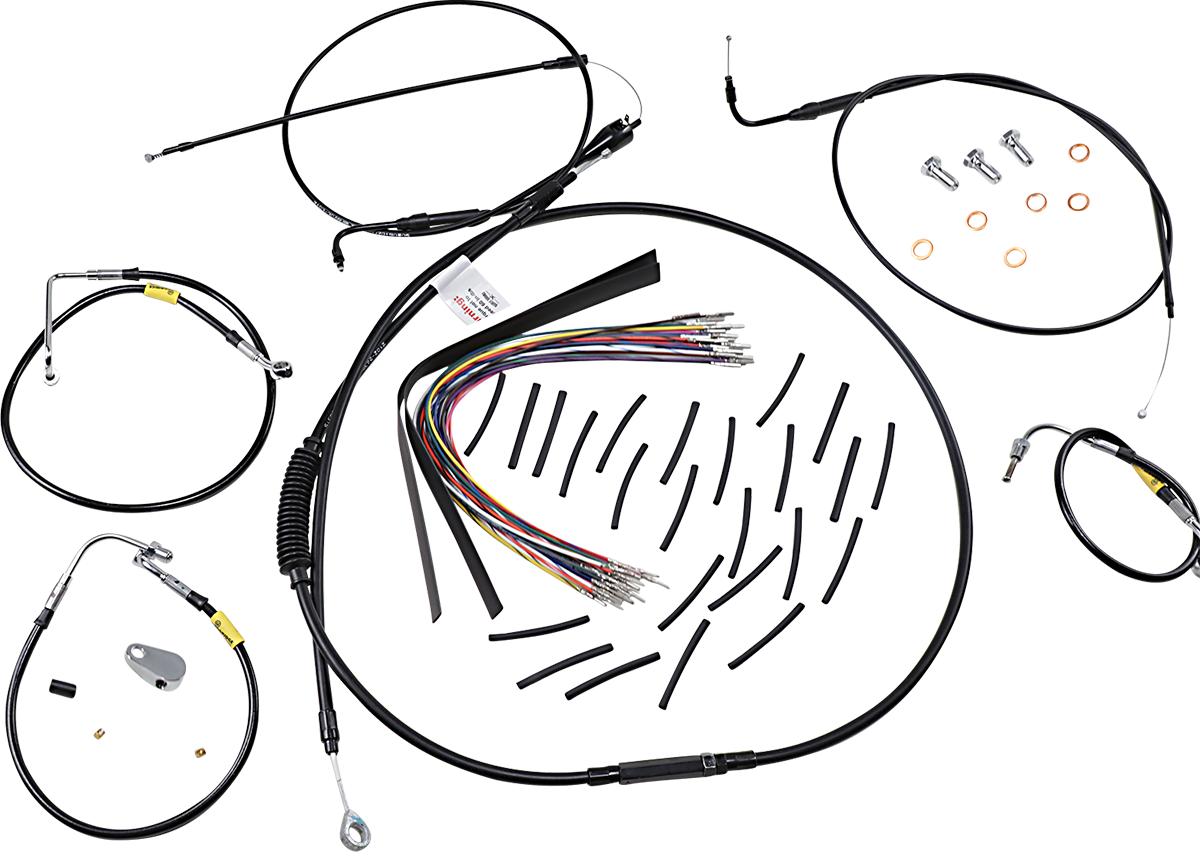 Burly Handlebar Cable Installation Kit For Harley Electra / Street Glide 2000-2006