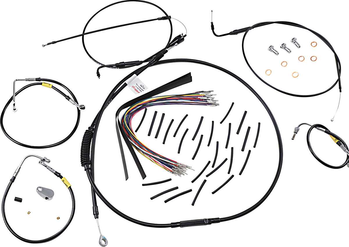 Burly Handlebar Cable Installation Kit For Harley Electra / Street Glide 2000-2006
