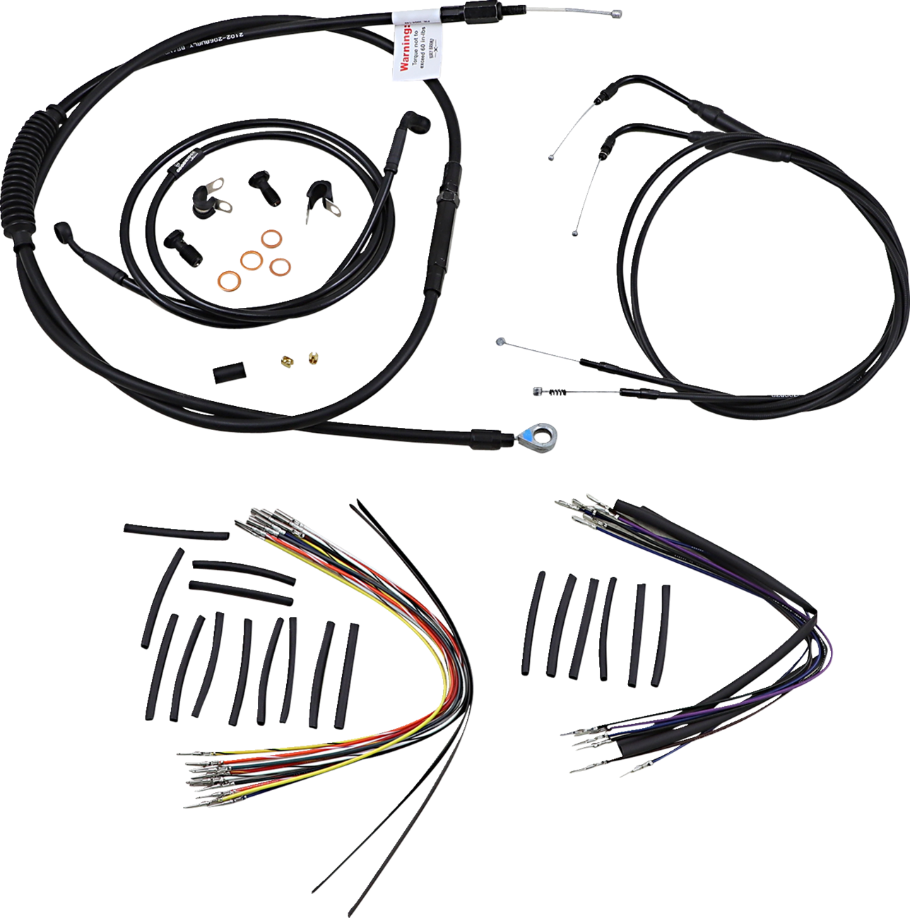 Burly Handlebar Cable Installation Kit For Harley Softail FX 2000-2006