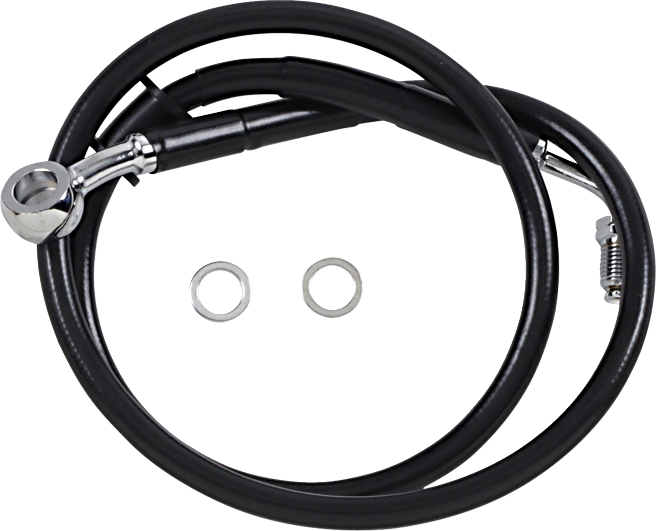 Drag specialties Brake Line - +6" - Black - '18-'23 Softail Harley Davidson