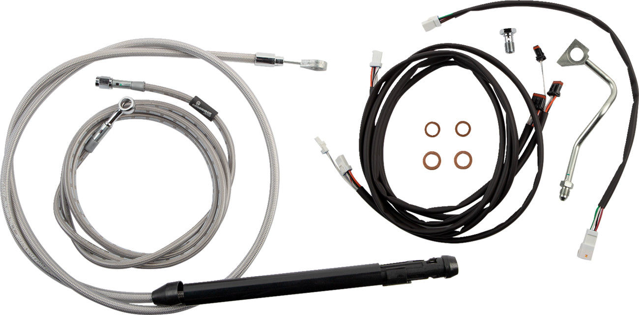 Burly Handlebar Cable Installation Kit For Harley Touring w/ ABS 2021-2025