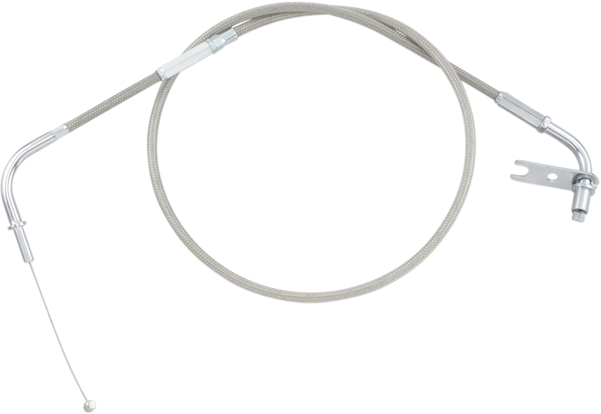 Motion pro Armor Coat Stainless Steel Throttle/Idle Cable for Cruisers - Pull - Vulcan Kawasaki