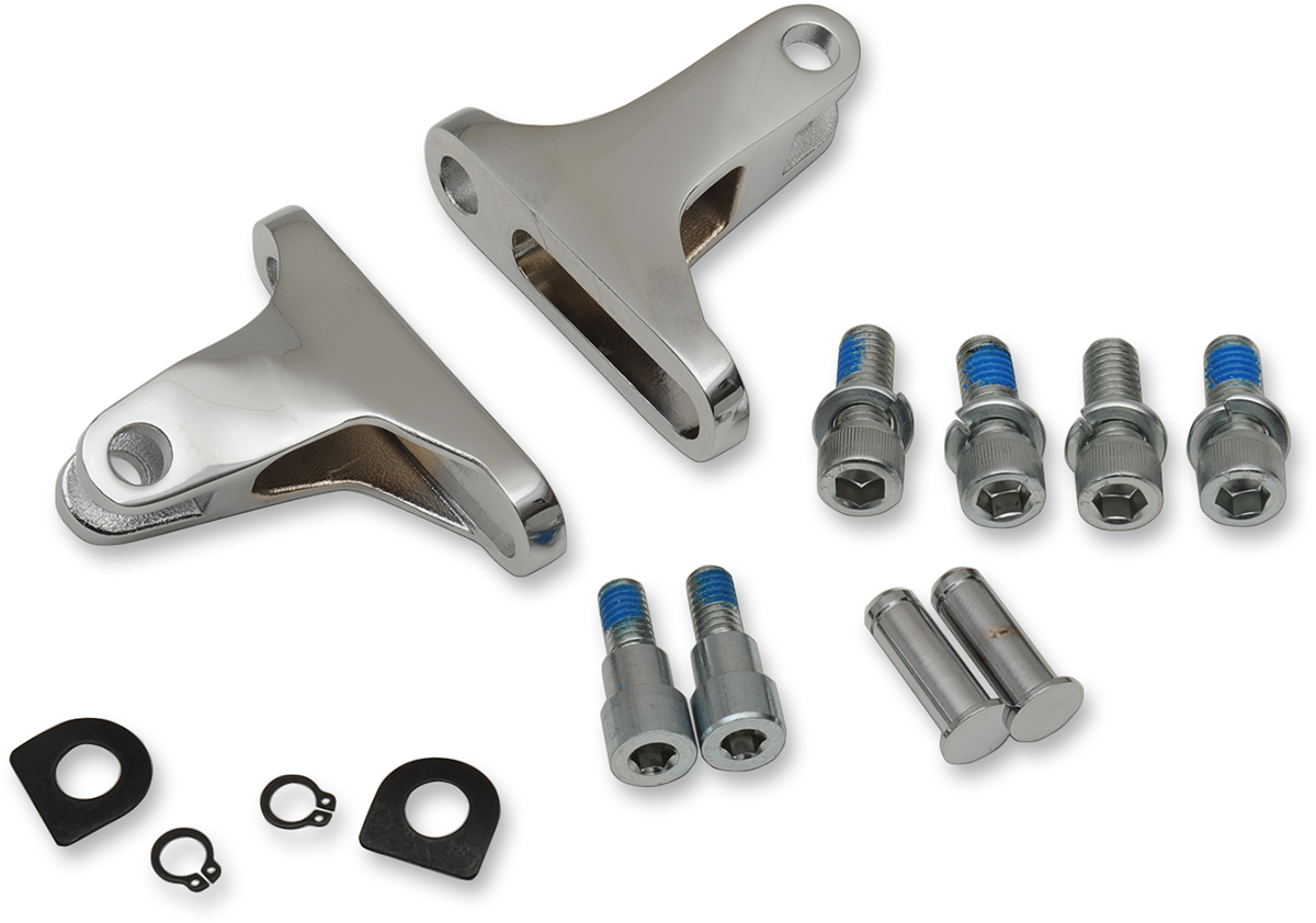 Drag specialties Passenger Footpeg Mount - Chrome Harley Davidson