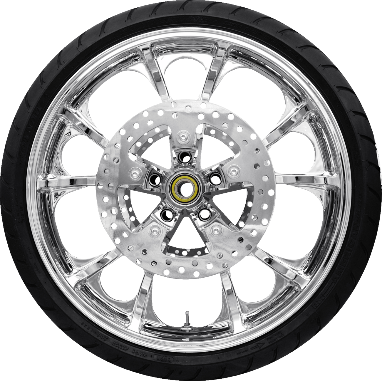 Coastal Moto Largo 21" Front Wheel Package For Harley Touring w/ABS 2008-2025
