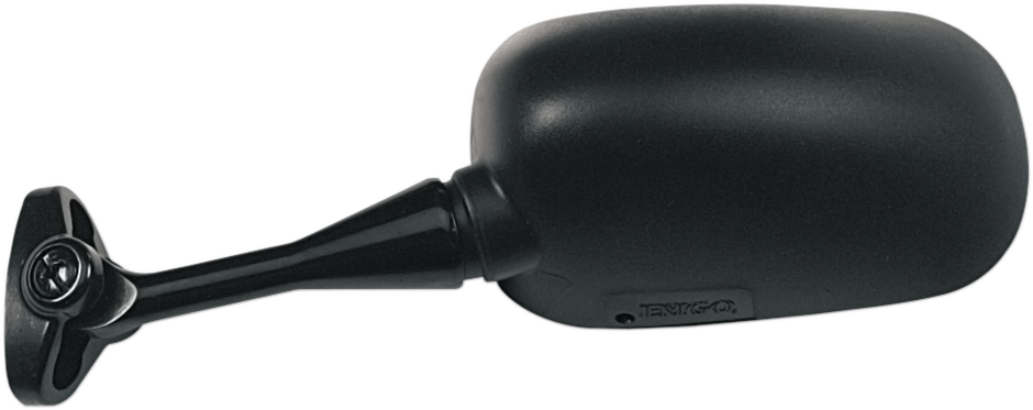 Emgo Mirror - Side View - Oval - Black - Left Honda
