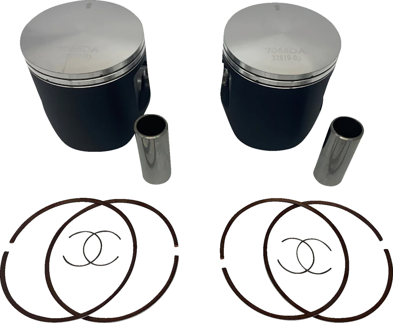 WOSSNER Piston Kit Anodized 2 Stroke