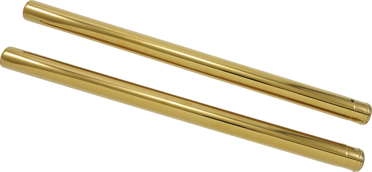Custom Cycle Engineering 39mm Gold Fork Tubes For Harley 1987-2007
