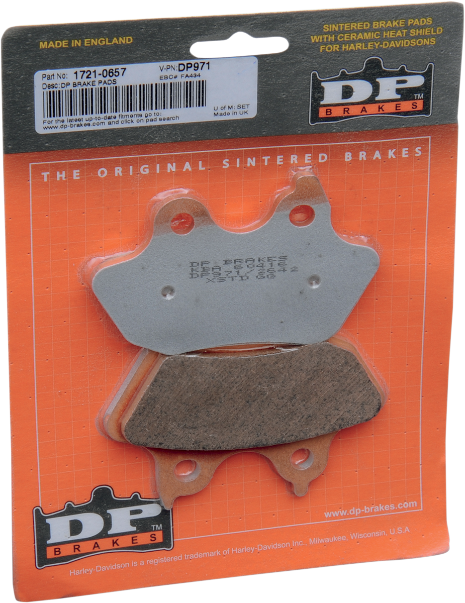 DP Brakes Sintered Rear Brake Pads For Harley Softail 2006-2007