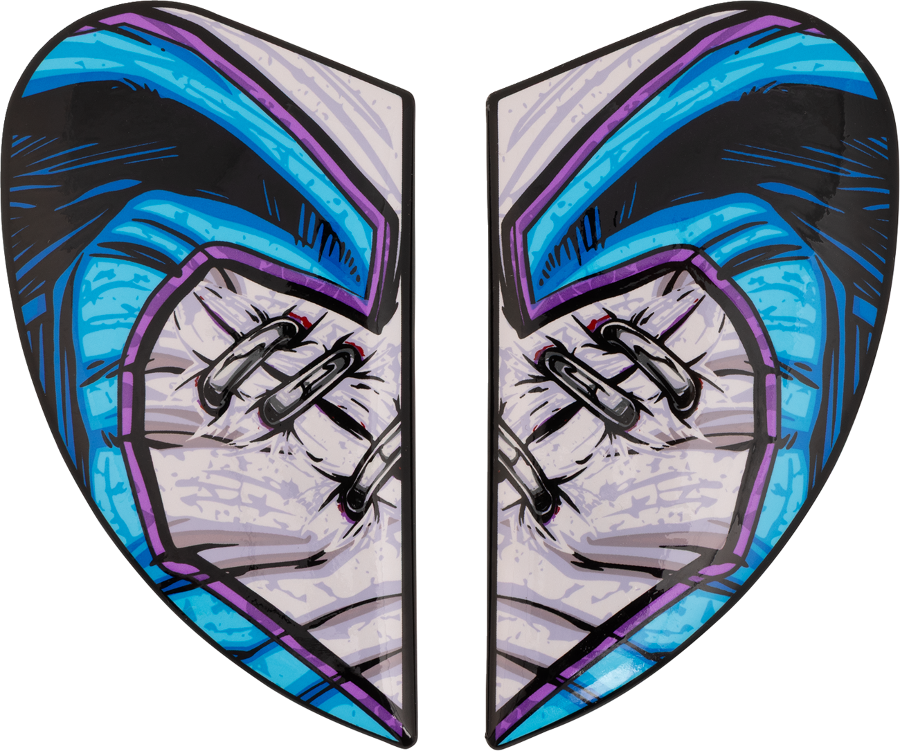 ICON Airframe Pro™ Helmet Side Plates — Krazy Klown 2