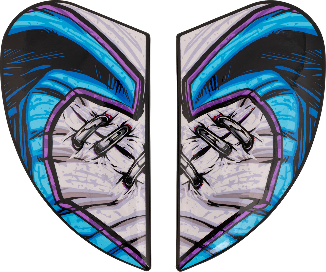 Icon Airframe Pro™ Helmet Side Plates — Krazy Klown 2