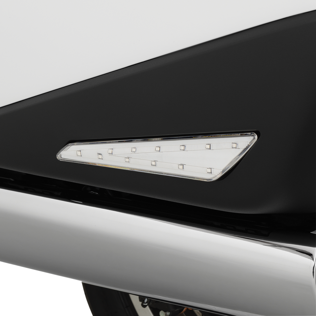 Show chrome LED Marker Lights - Clear Lens/Red LEDs - GL1800 Honda